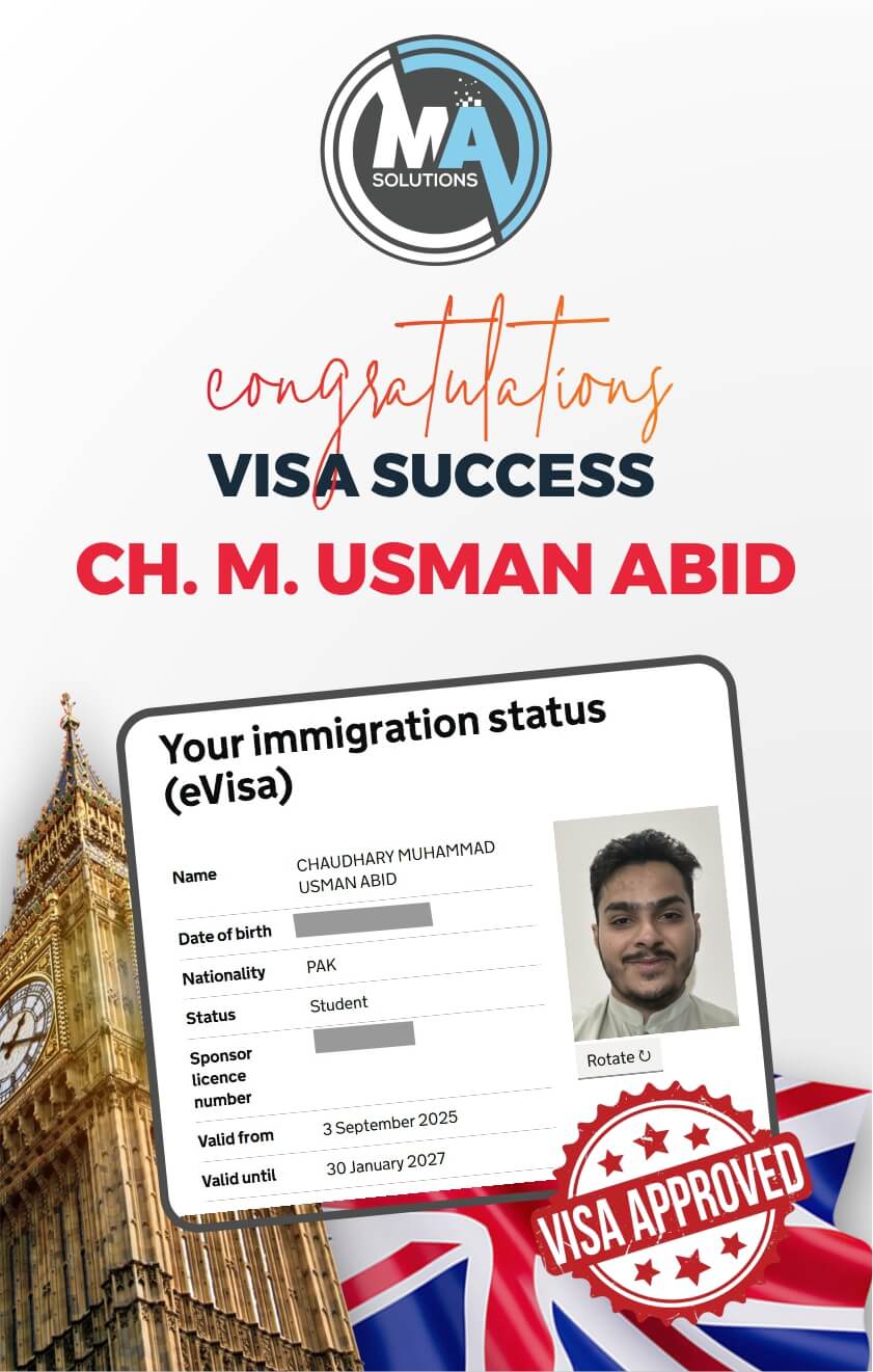 Success Stories MA Solutions Mirpur UK Students Visa 9